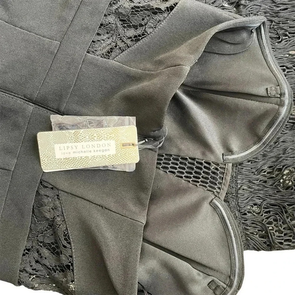 NWT Lipsy London Black Strapless Dress LBD - Picture 3 of 6